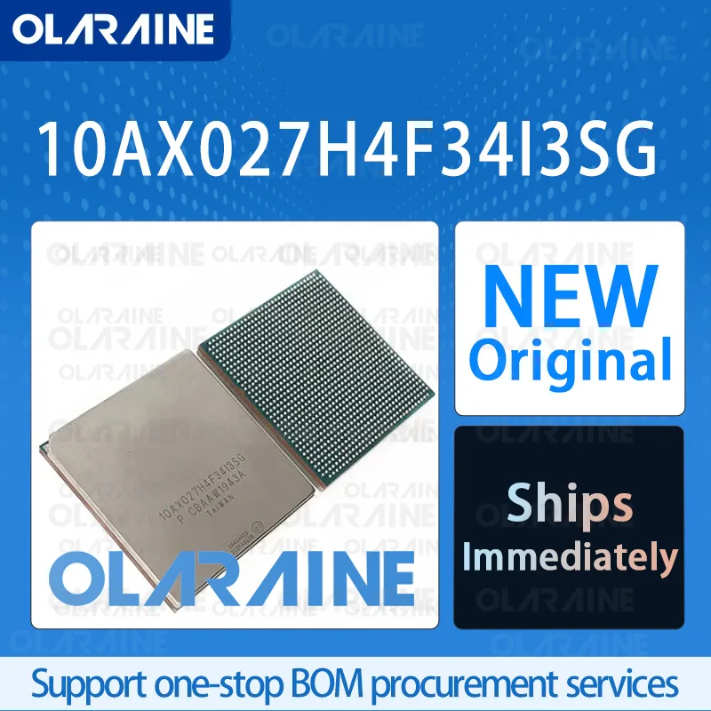 

1Pcs 10AX027H4F34I3SG FBGA-1152 Original IC chip FPGA - Field Programmable Gate Array RoHS 270000 LE 384 I/O Data rate 17.4 Gb/s
