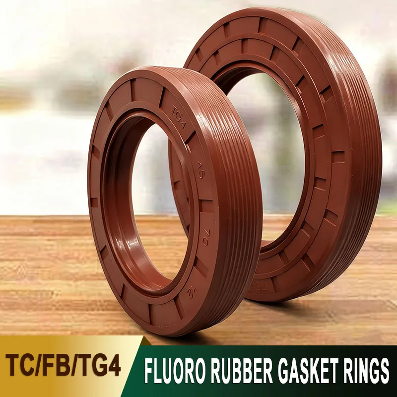 1/3/5PCS Fluoro Rubber TC/FB/TG4  FKM Framework Oil Seal ID 15/22/23/24mm OD 22mm-50mm Thick 5mm-10mm Industrial Machinery Parts