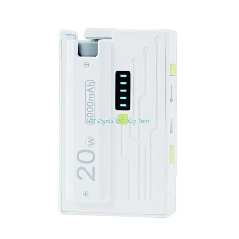 E74D DIY Charging Adapters Case With 12700 Slot Power Display Light Indicators
