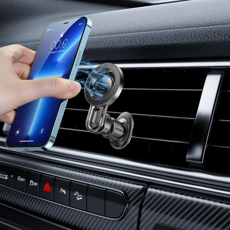 

Автомобильный магнитный держатель для телефона, магнитный держатель для телефона с вентиляционным отверстием, подставка, регулируемый на 360-градусный вращающийся держатель для мобильного телефона, автомобильный магнитный для