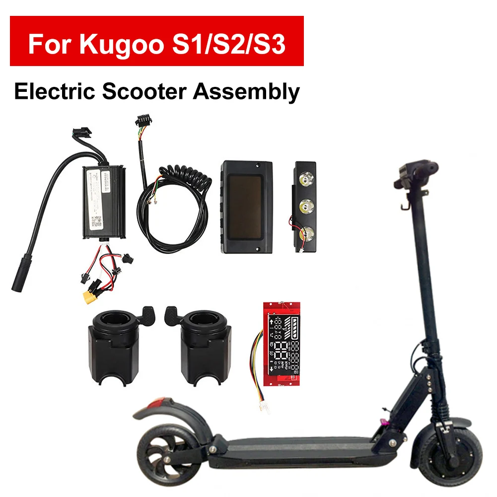 Electric Scooter Assembly Accessories Set for Kugoo S1/S2/S3 Display Meter Motor Controller Connection Cable Handlebar Light Kit