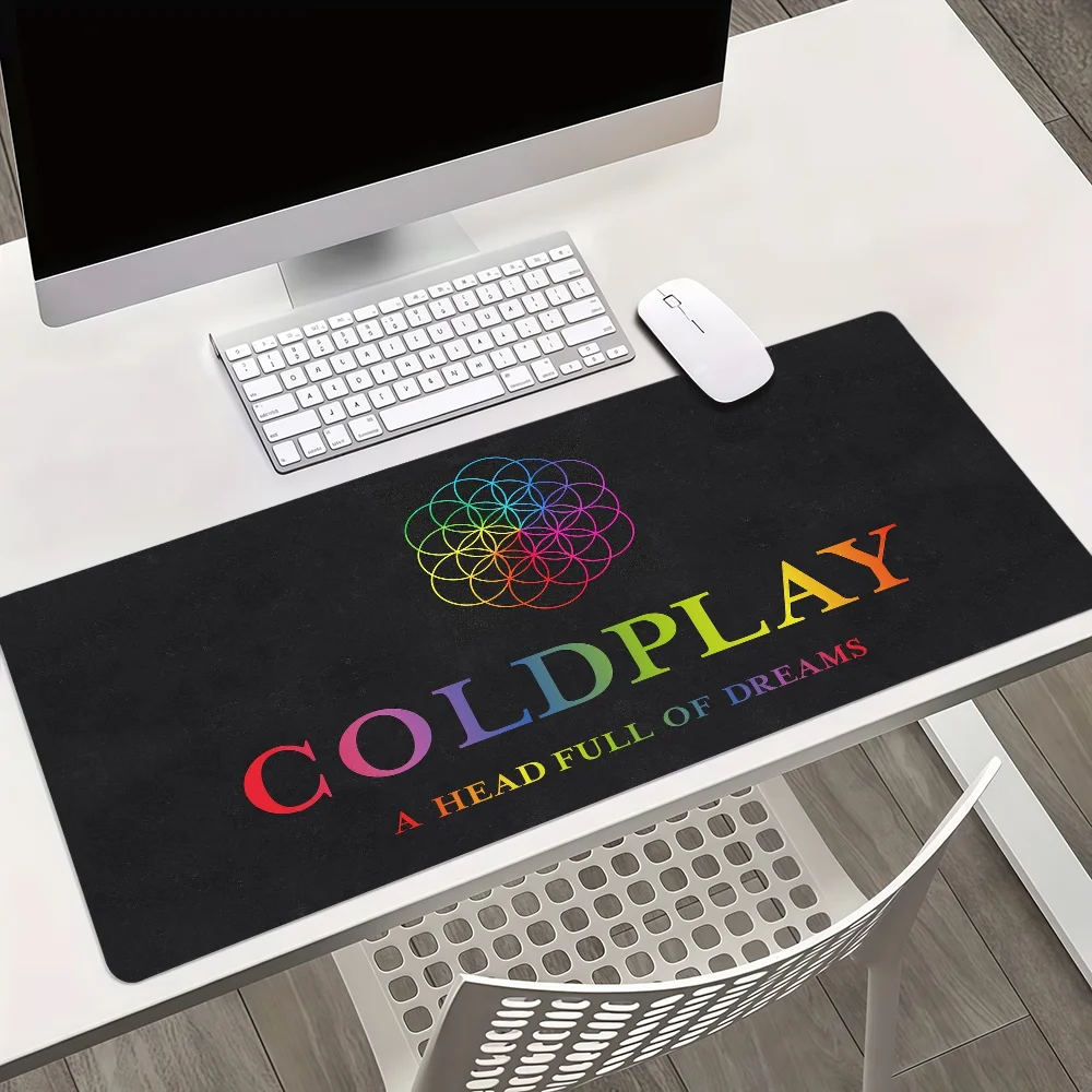 C-Coldplay Band Mouse Pad Non-slip Thickened MousePad Large Writing Lockedge Gaming Cushion Office Student