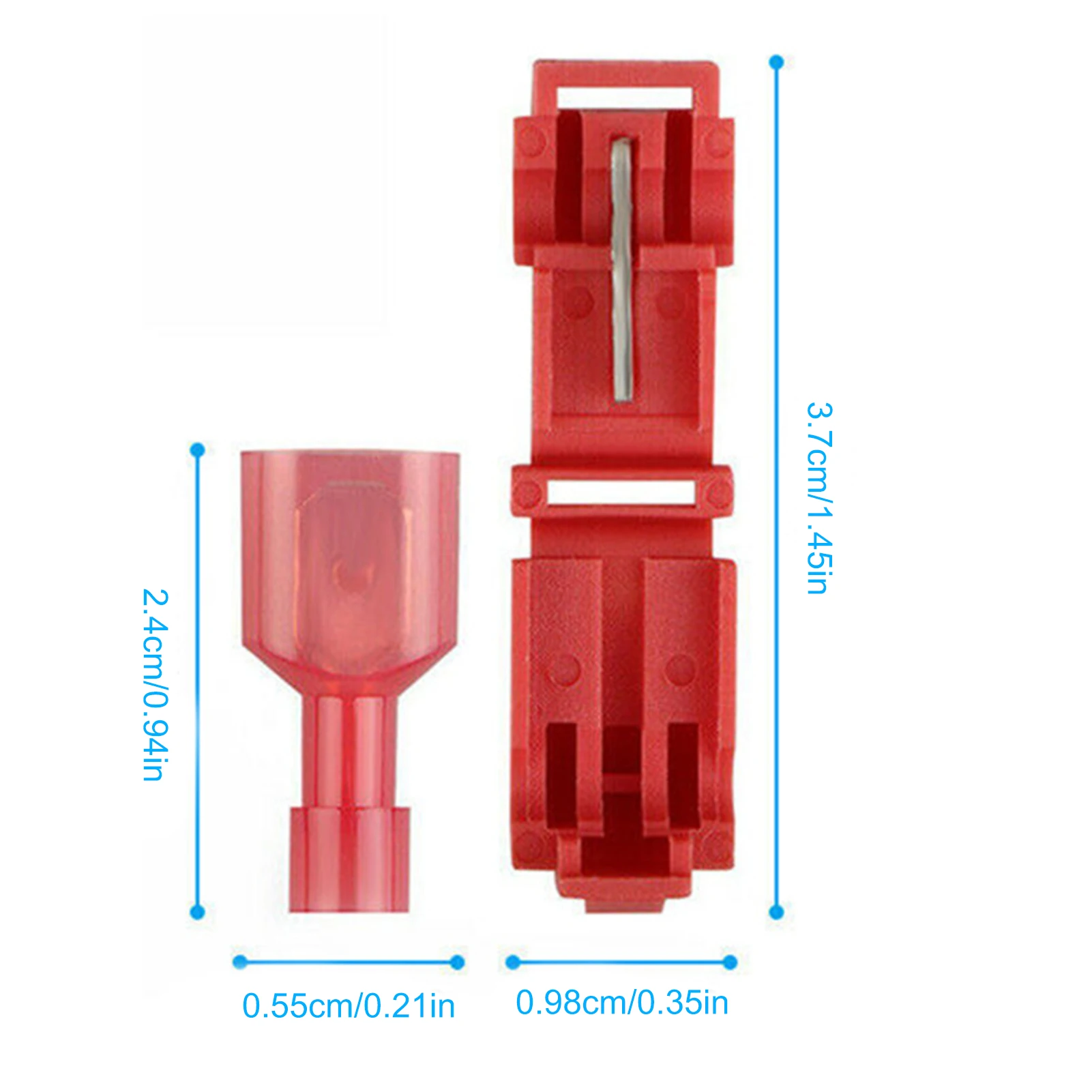 O bloco rápido dos conectores do fio da tala de t de 60 solderless t torneira o conector compacto da tala desconecta as torneiras do fio para o cabo