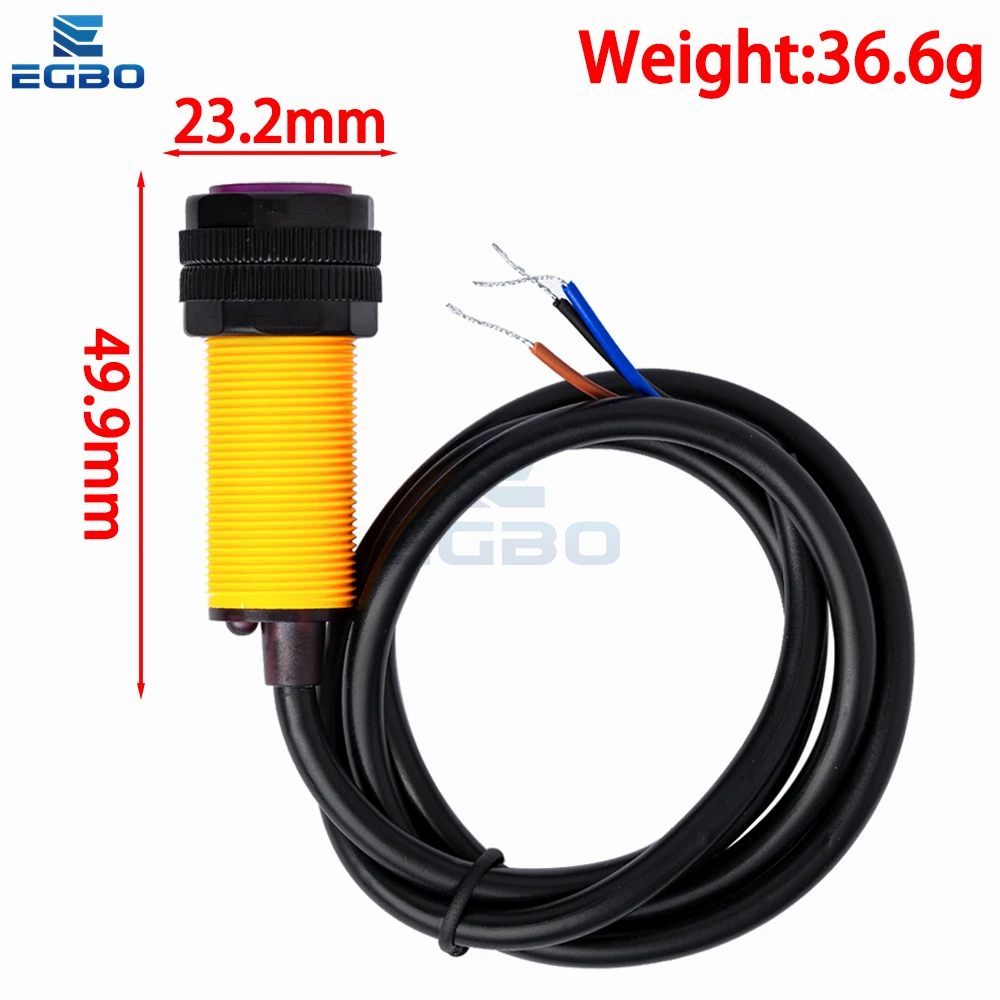 مستشعر تجنب عوائق الأشعة تحت الحمراء للسيارة الذكي ، مستشعر كهروضوئي ، مفتاح القرب ، نطاق الكشف القابل للتعديل ، E18 ، D80NK ، 1-10