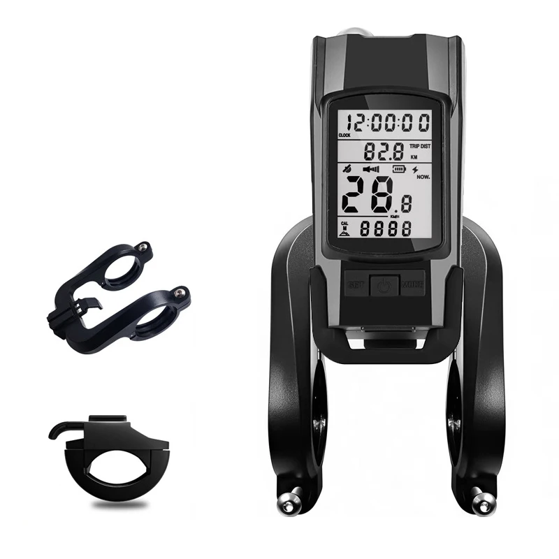 

Многофункциональный фонарь с гудком, велокомпьютер с большим экраном и GPS для ночной езды