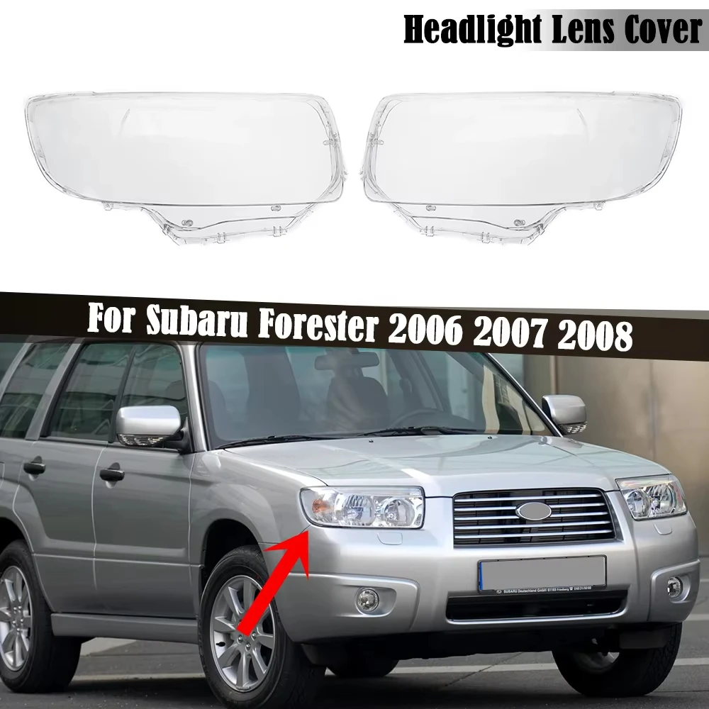 

Car Lamp Cover Headlamp Shell Transparent Lampshade Left Right Headlight Cover Lens For Subaru Forester 2006 2007 2008