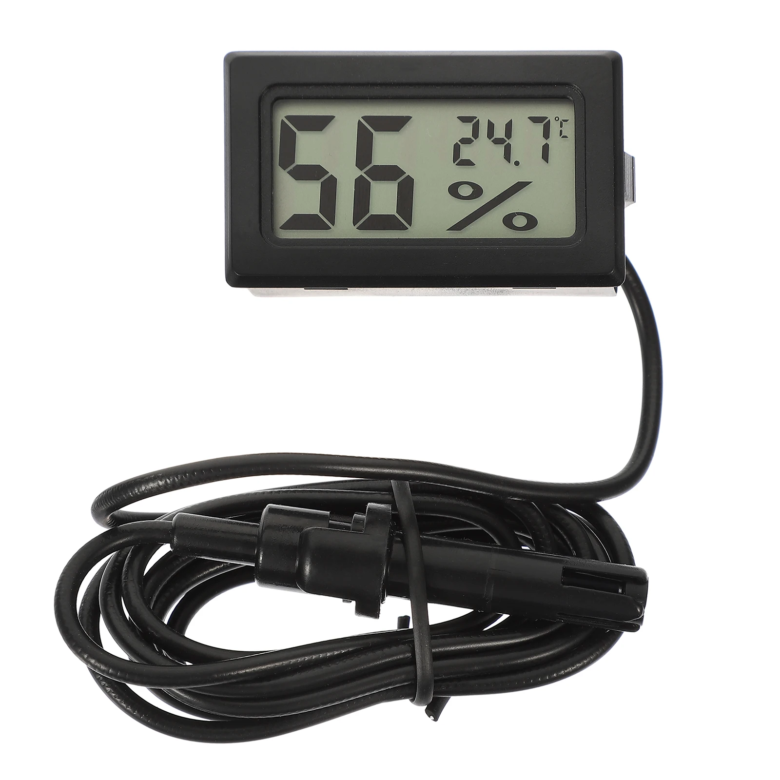 

Clear Lcd Thermometer Aquarium Small Compact Design Durable Plastic Temperature Monitor Energy Saving Long Life