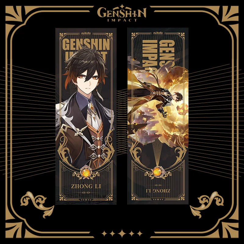 1pc Genshin Card Chinese Anime Card Games 70x210mm Collection Furina Tartaglia Birthday Gift For Fan Original God Bookmark Cards