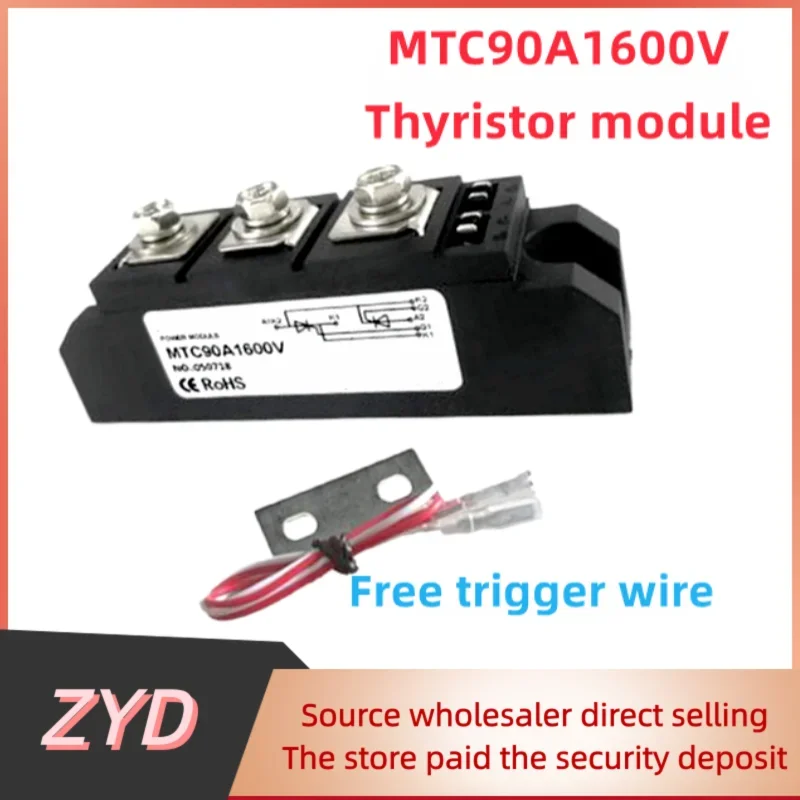 ZYD MTC 25A 40A 55A 70A 90A 135A 160A 220A 1600V Thyristor Module for Contactless Switch Original MTC110A1600V Thyristor Module