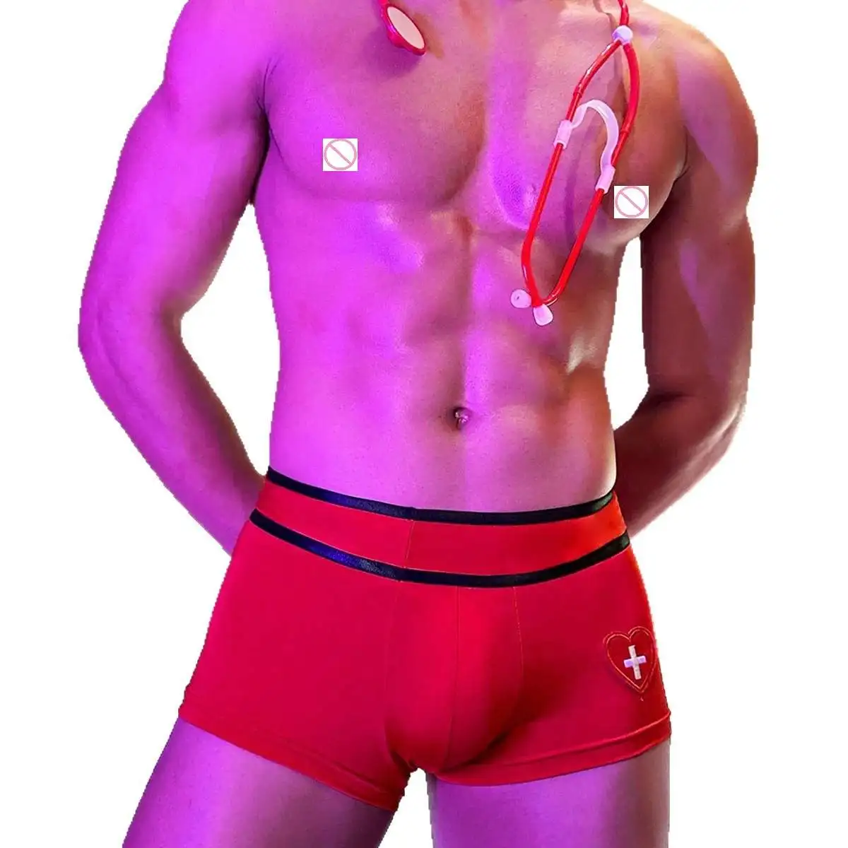 

Wholesale Men Naugty Party Roleplay Doctor Lingerie Underwear Male Hormone Spicy Night Fliter Brief Gay Cosplay SM Nightwear