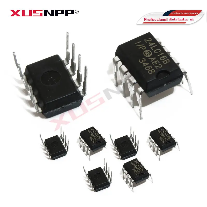 5pcs 24LC16B-I/P 24LC32-I/P 24LC64-I/P 24LC128-I/P 24LC512-I/P DIP-8 24LC256 24LC64-I/P