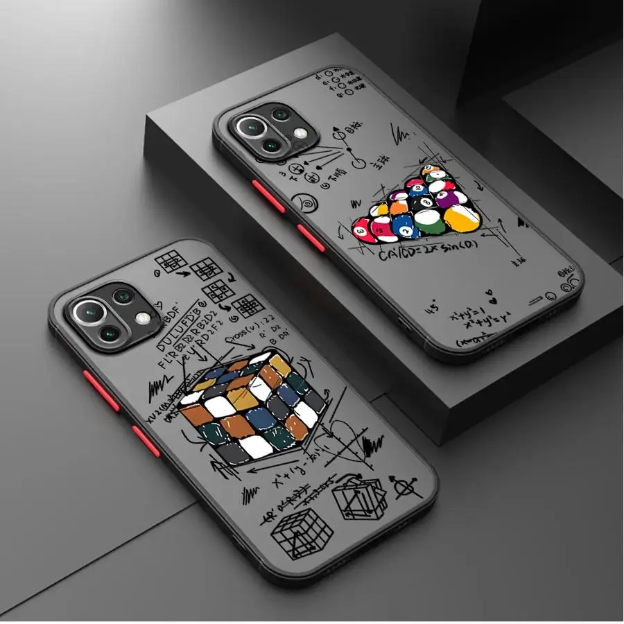 حافظة لهاتف Xiaomi Mi 10T 12T 13 11 Lite 12x 11T 14 13 Pro Rubik's Cube نمط تعليمي