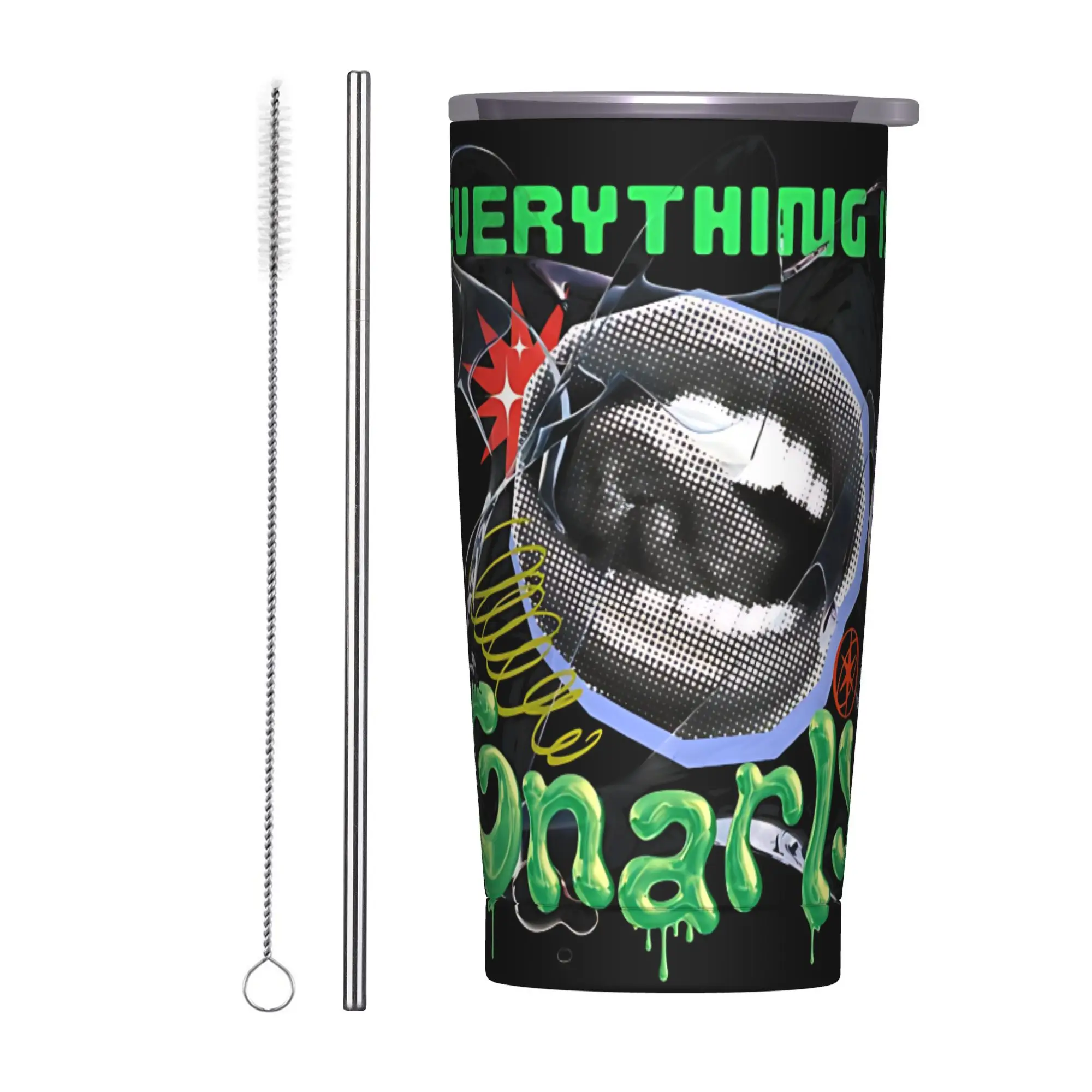 Stainless Steel Tumbler Katseye Everything Gnarly Thermal Mug Kpop Girl Group Insulated Cold Drink Mugs Cup Beach Water Bottle