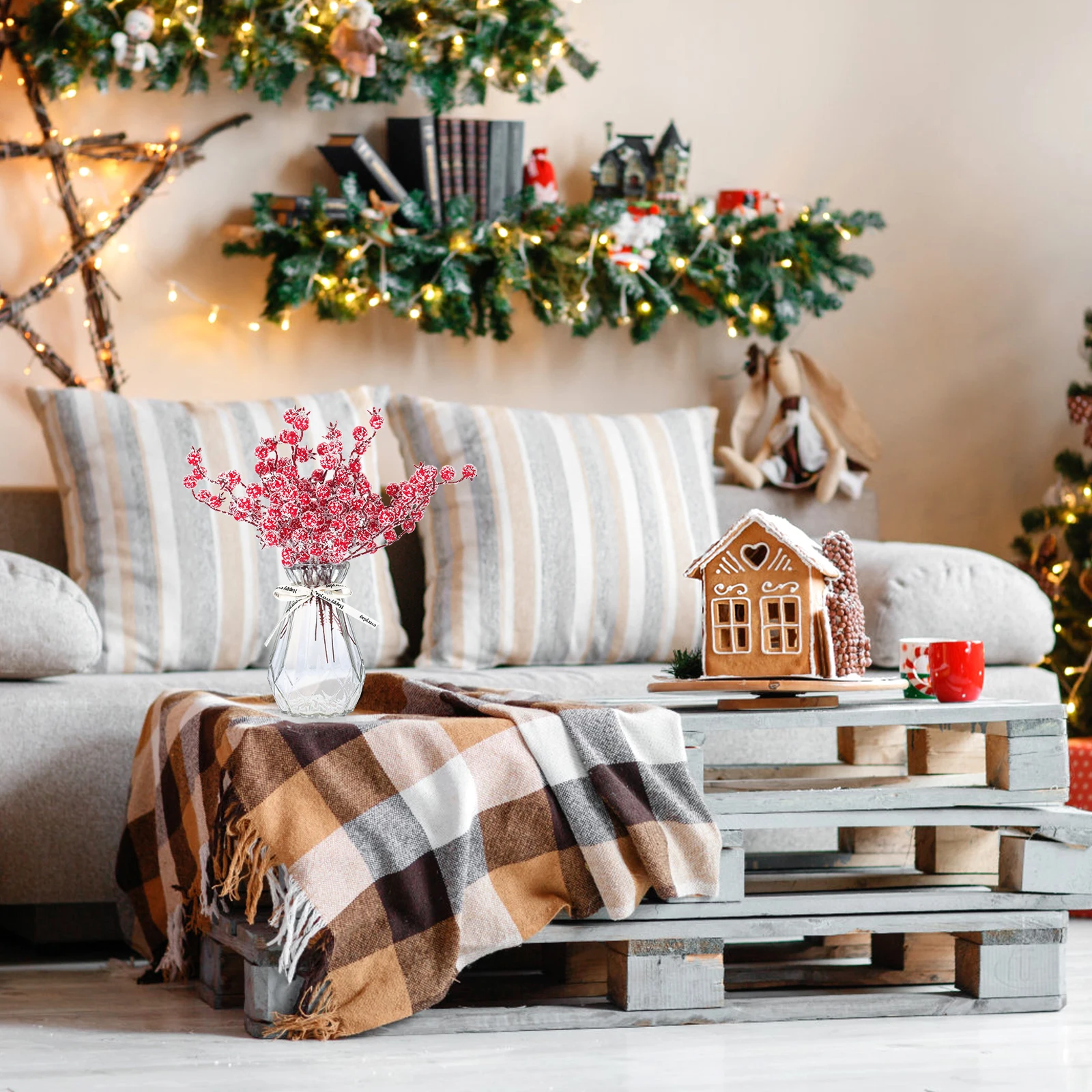 

10 Pcs First Decor Party Branches for Vase Artificial Picks Tree Fruits Decoration