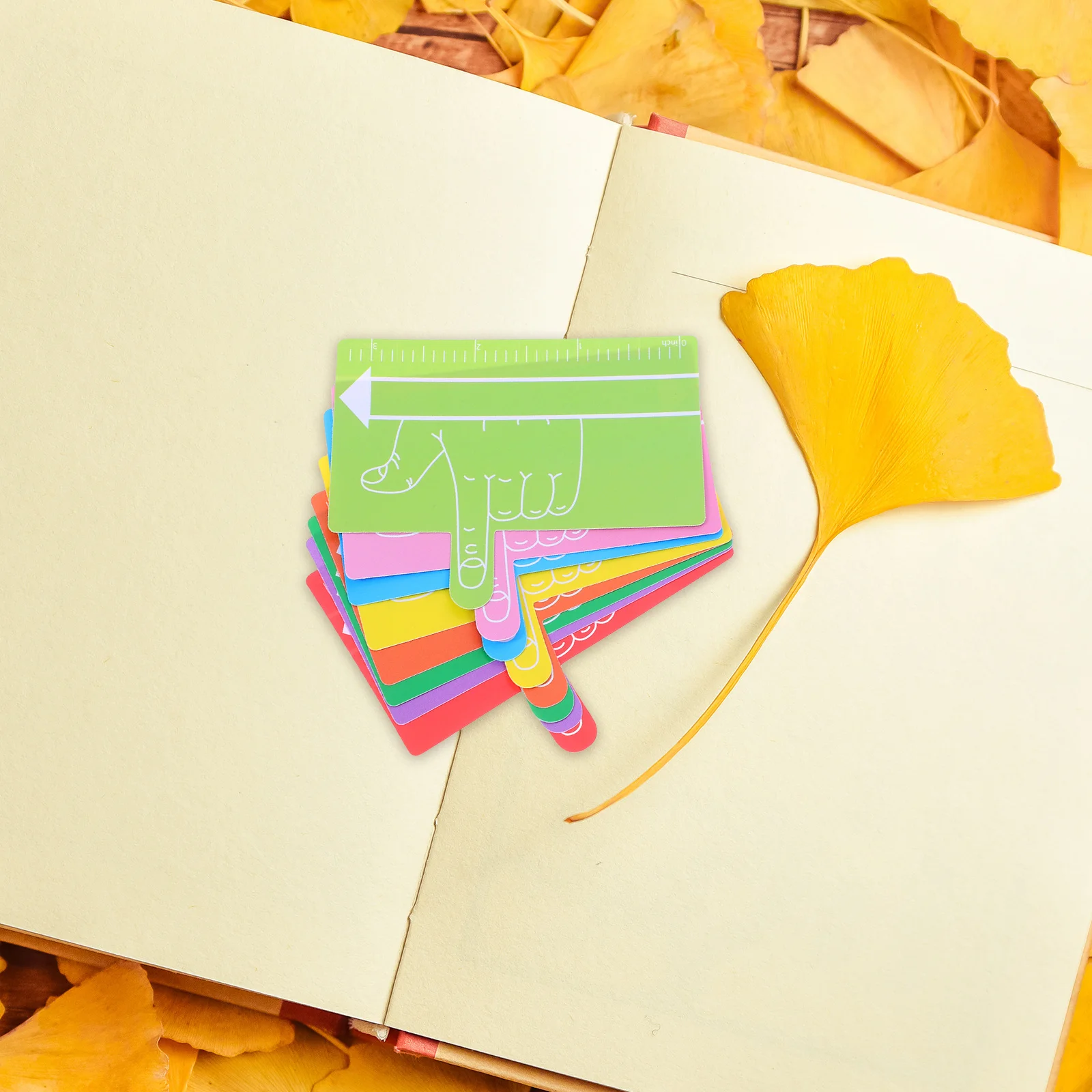 

16pcs Guide Bookmarks Highlight Reading Strip Handwriting Tool Finger Spacer Writing Tools For Plastic