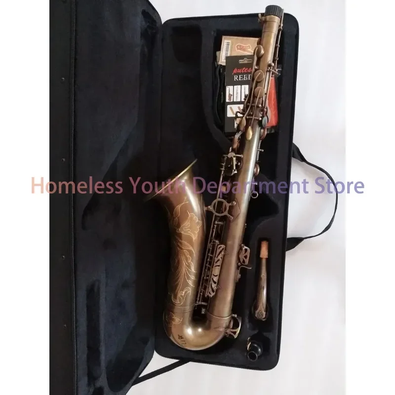 Sylzkr mark vi saxophone High quality tenor saxophone 95% replica instrument Antique copper simulation Brass saxophone with case