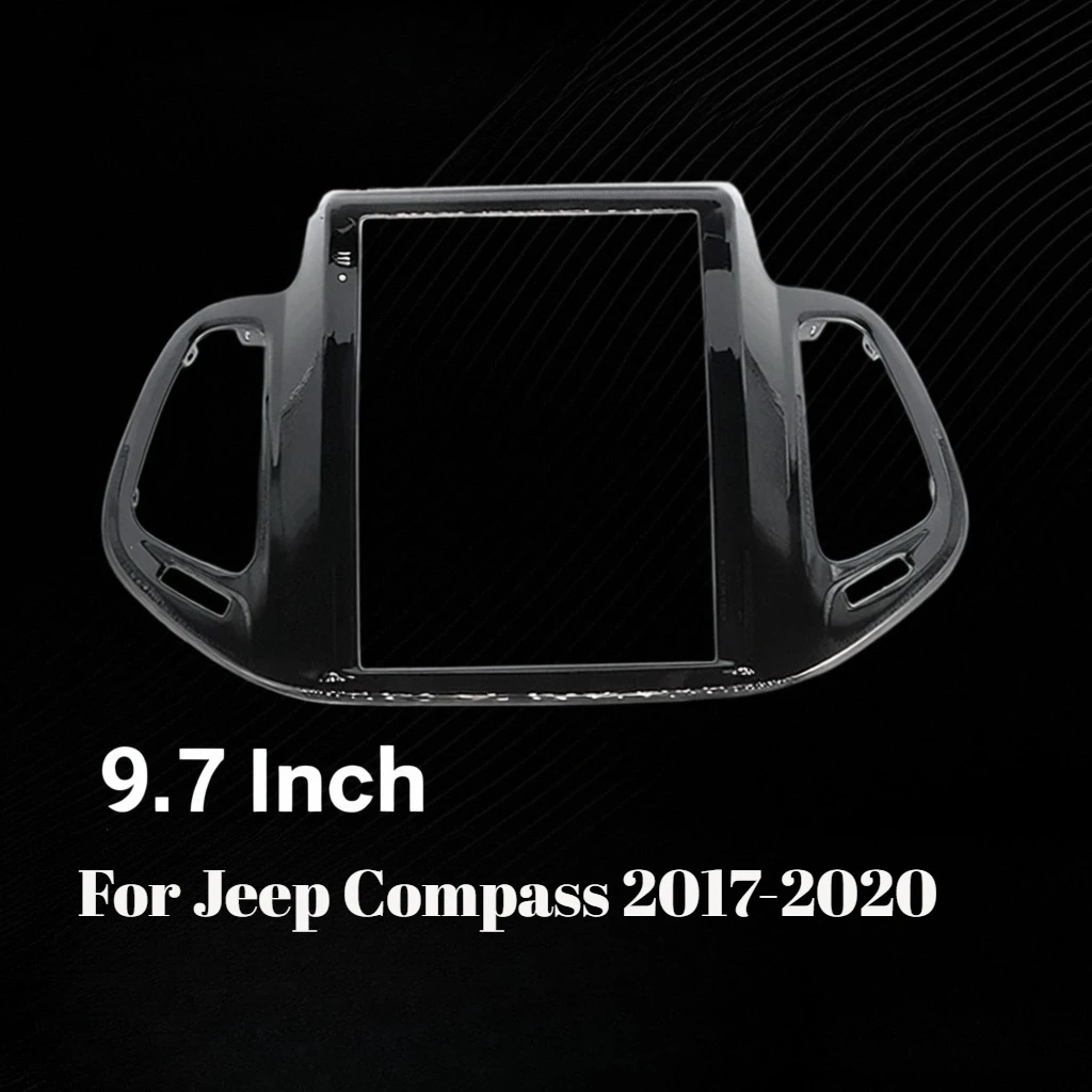 

9.7 Inch Car Audio Frame Fascia, GPS Navigation Fascia Panel for Jeep Compass 2017-2020