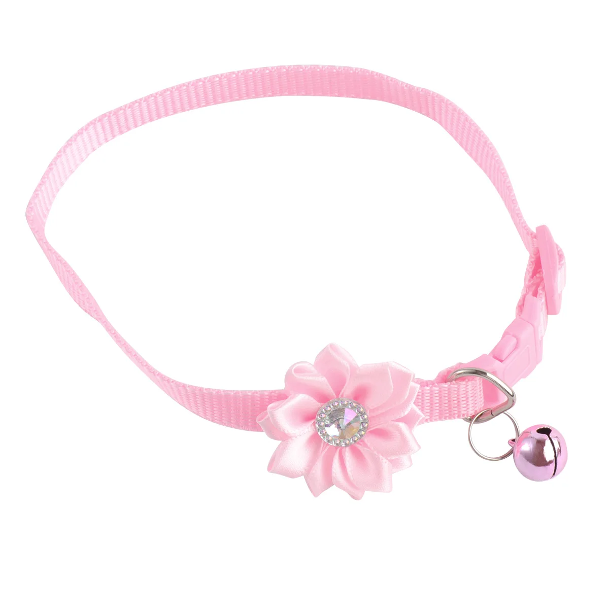 

Floral Necklace Chain Dog Charms Mommy Collar Pet Flower Neckchain for Cat Bell Shine