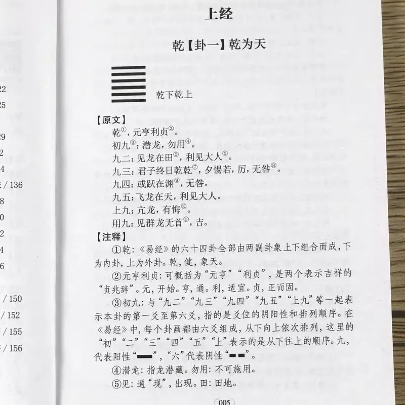 Libro El I Ching - Filosofía Antigua - close-up view