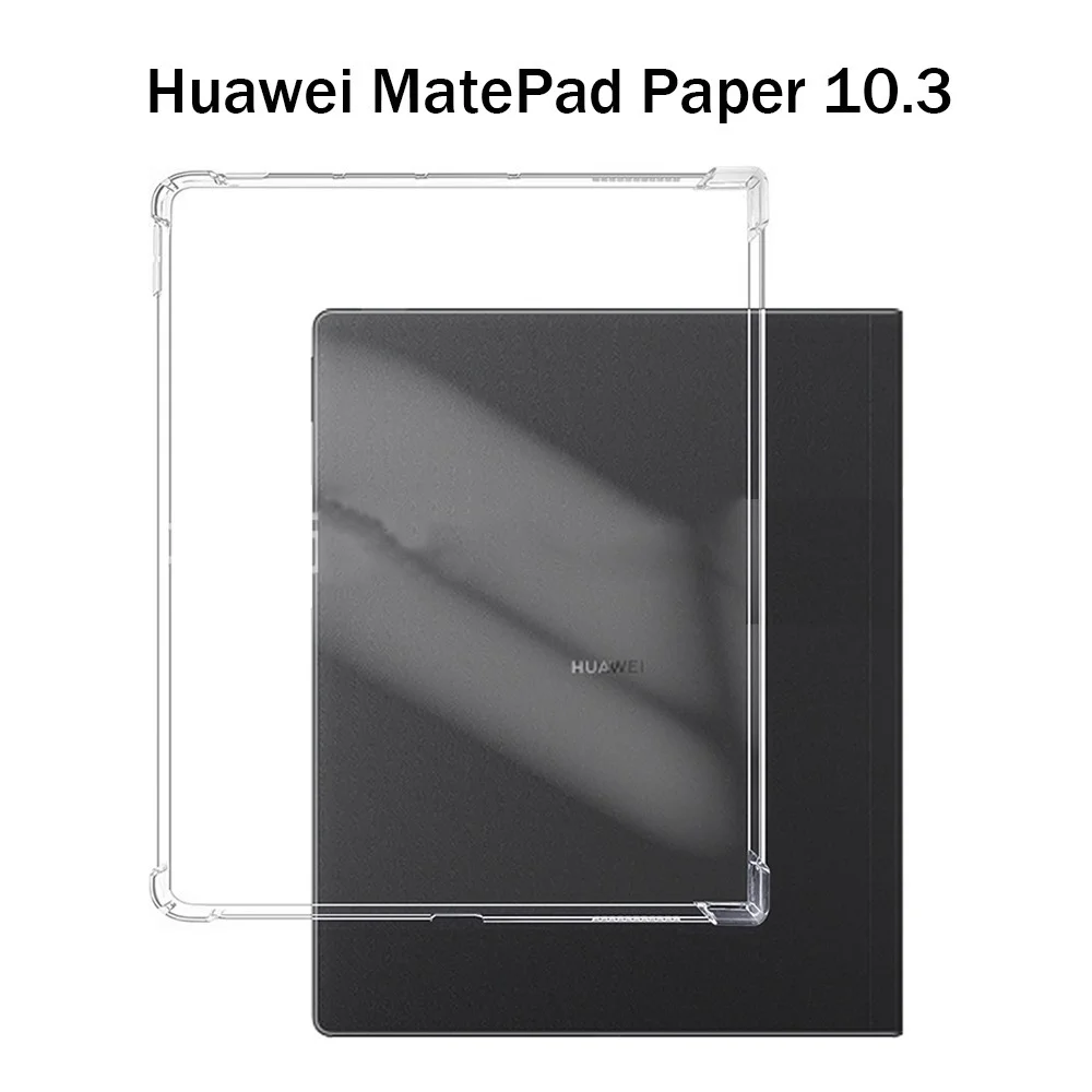 Custodia tablet per Huawei matepad paper 10.3 2022 Custodia morbida in silicone TPU Airbag Custodia protettiva trasparente Funda per HMW-W09