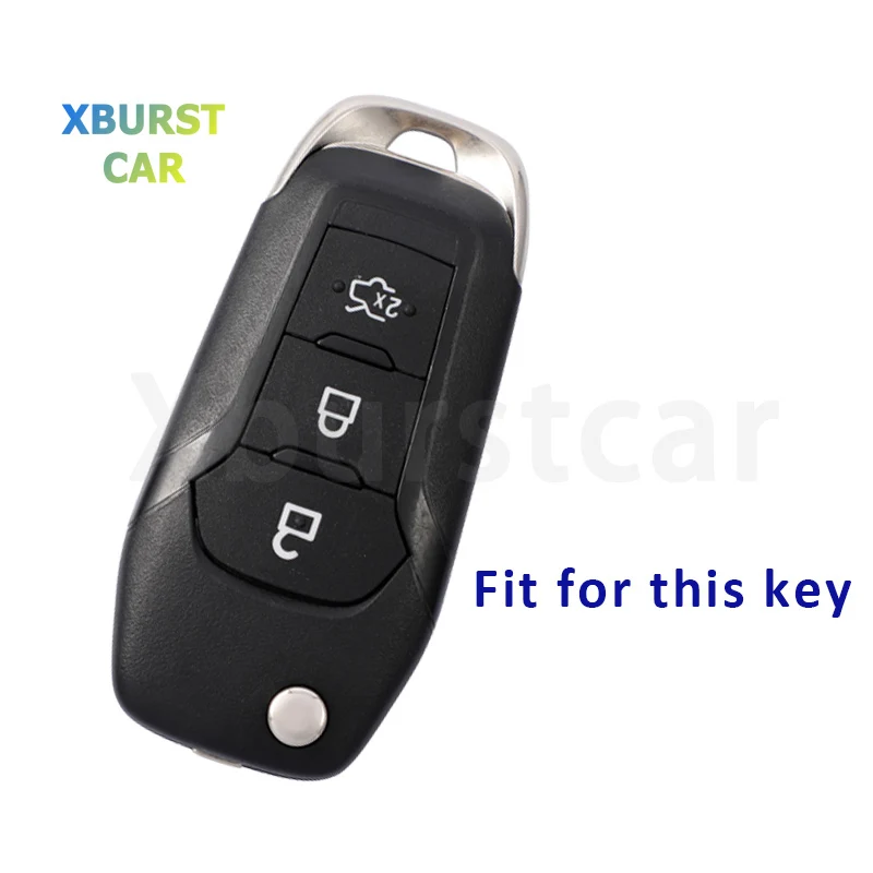 TPU 3 Button Car key Case Cover Bag for Ford Fusion Fiesta Escort Mondeo Ranger 2019 S Max Kuga 2 Focus MK3 Ecosport Protector