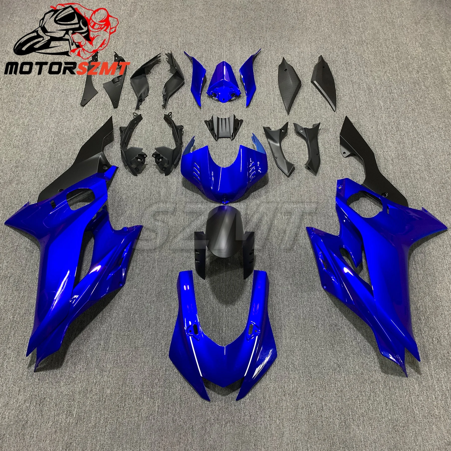 pour For YZF-R6 2017 2018-2019- 2020 2021- 2022 YZF and 18 19  blue Bright Bodywork Set ABS  Motorcycle Fairing Kit full