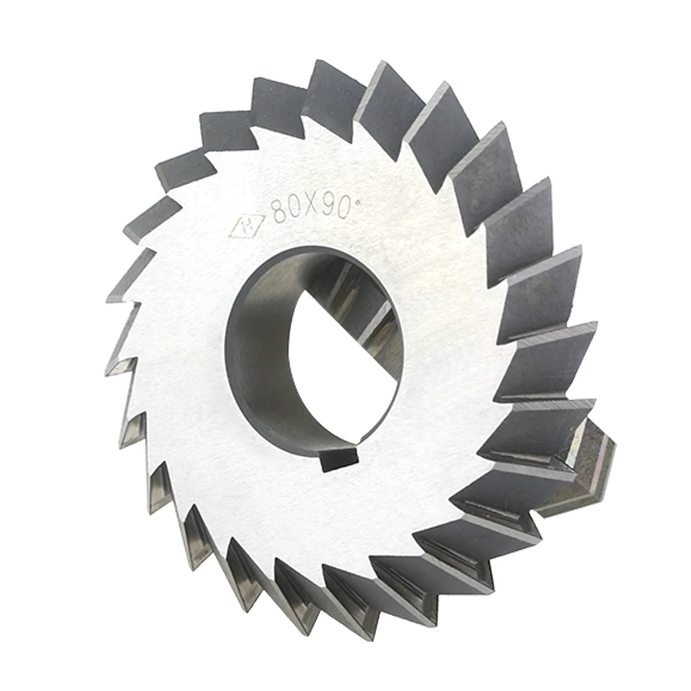 High Speed Steel Cutter Tools Double Angle Milling Cutter HSS Diameter 75-90 Degree