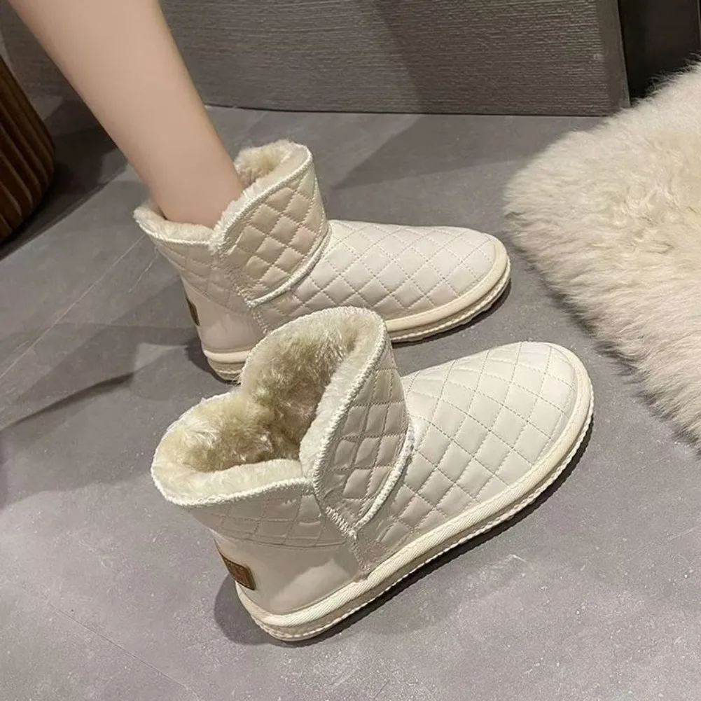 2026 Women’s Shoes Snow Fur Boots Sneakers Women Waterproof Winter Warm Shoe For Ladies Non-slip Rubber Sole Ankle Boots view 5