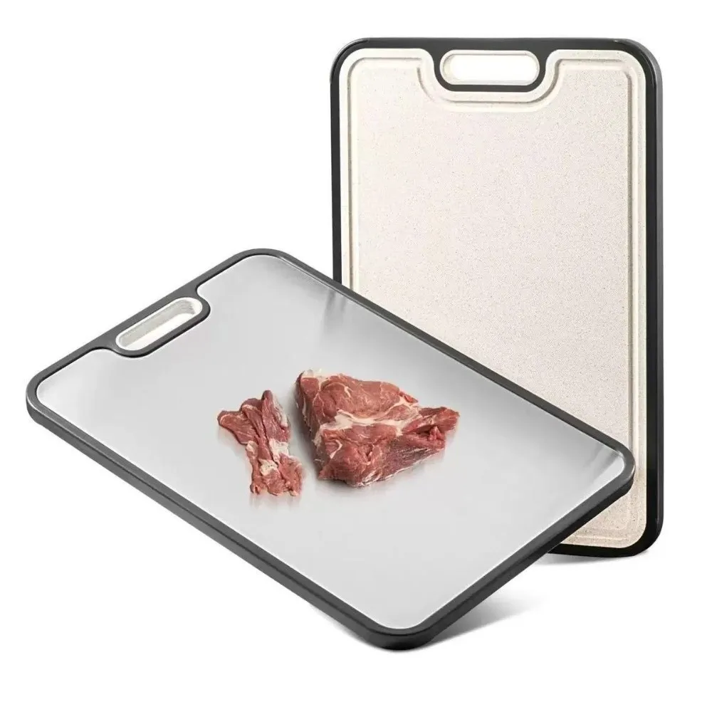 

Stainless Steel Cutting Board Double Sided Anti-mold Chopping Board Cooking Tools Easy to Clean Cutting Boards Mats Kitchen