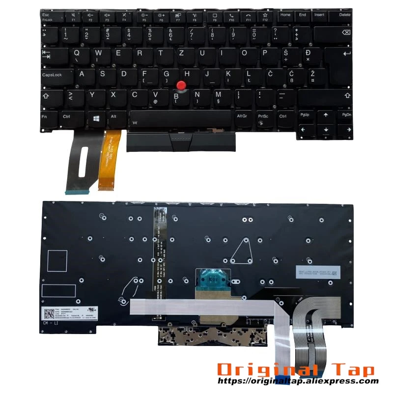 SI Slovenian Backlit Keyboard for Lenovo Thinkpad P1 Gen 3 X1 Extreme 3rd SN20W85552 SN20W85516