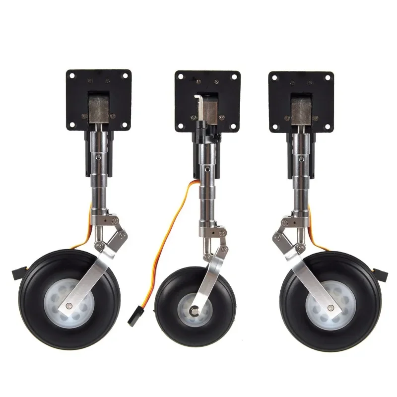 Model aircraft landing gear, first three-point electronic retractable landing gear