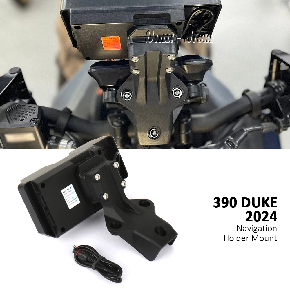 

For 390 Duek 390 DUKE 2024 GPS Navigation Holder Mount Phone Bracket Motorcycle Accessories Black 390Duke 390DUKE