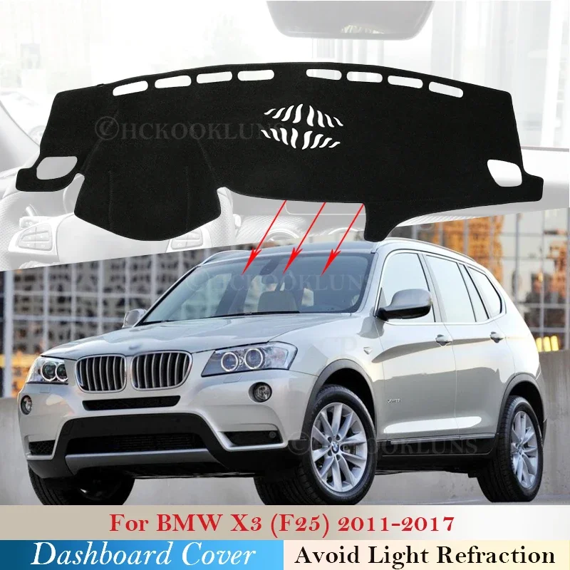 

Dashboard Cover Protective Pad for BMW X3 F25 2011 2012 2013 2014 2015 2016 2017 Accessories Dash Board Sunshade Anti-UV Carpet