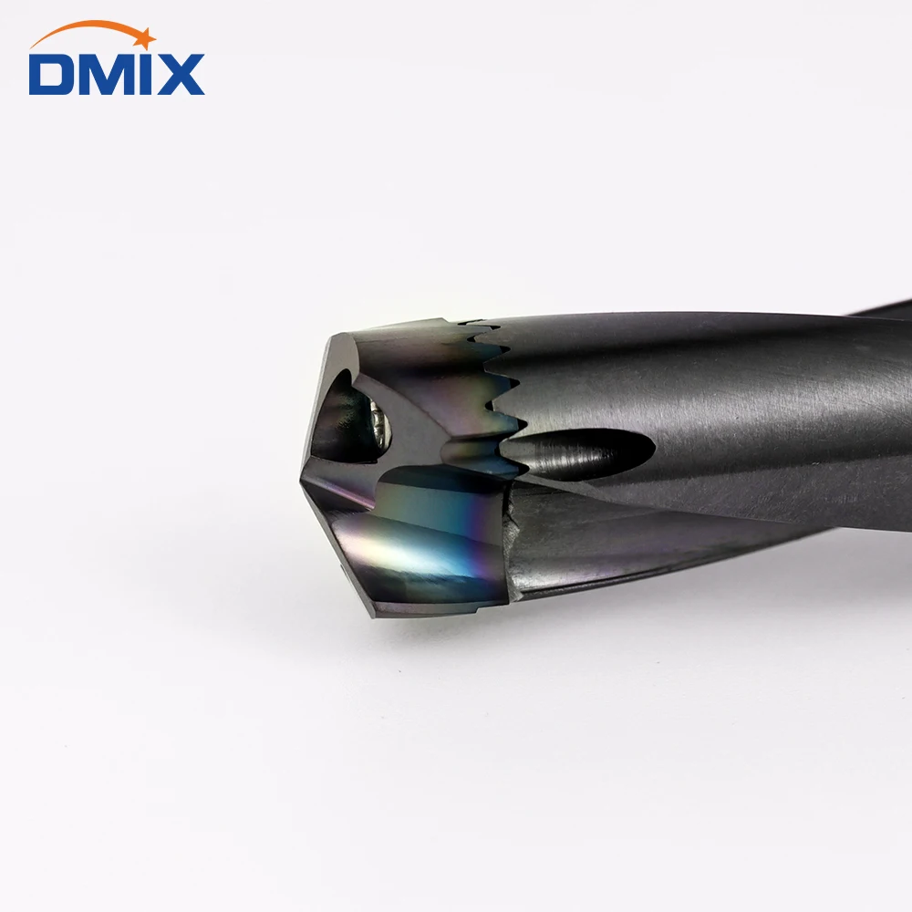 DMIX Crown High speed bit 10-25.8mm Carbide insert Violent hole machining indexable Stainless steel processing saber-tooth drill