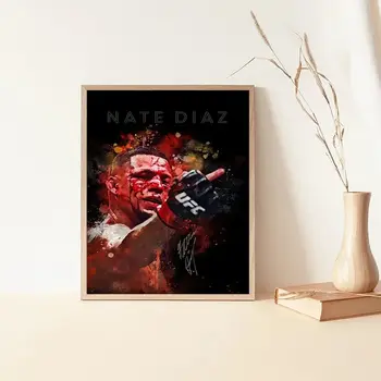 קונור UFC אמנות בד ציור הדפסת ספורט תיבת מייק טייסון פוסטר מופשט פופ תמונה לסלון חדר שינה בית חדר כושר דקור 10 best sales פוסטרים של UFC - №5