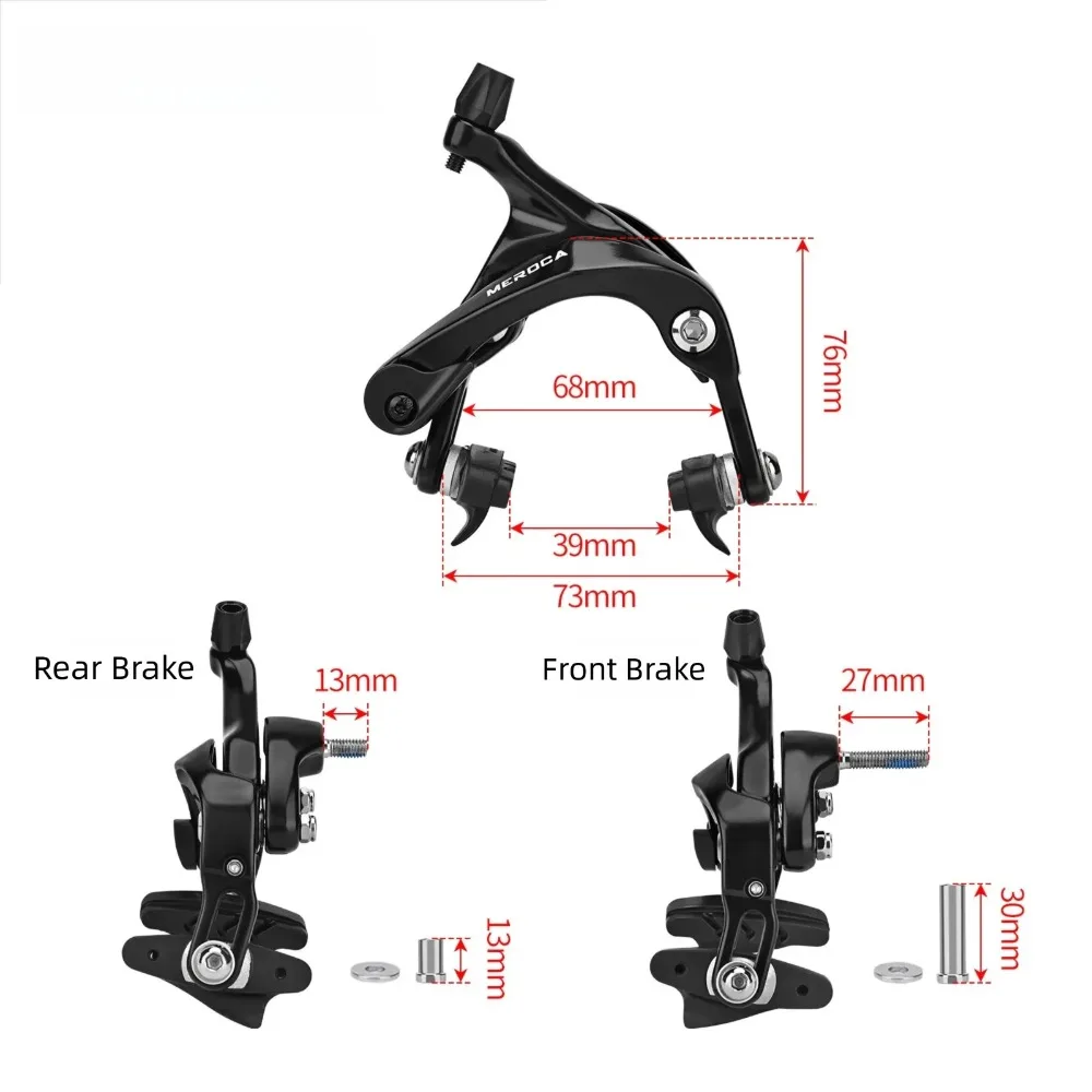 

Dual Pivot Road Bike C Brake Caliper 700C Aluminum Alloy Side Pull Rim Brake High Performance Bike Brake for Road Cycling