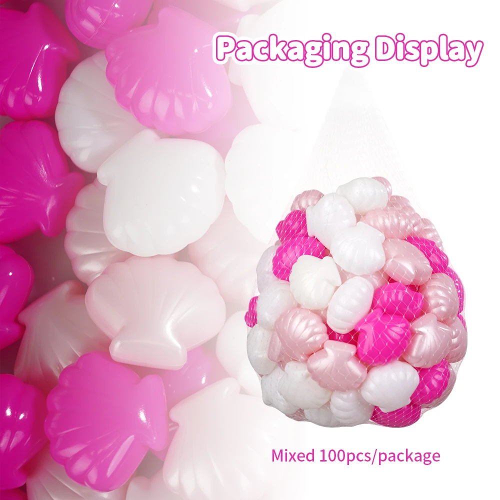 Ball Pit Ball 5.5CM 100 pezzi serie rosa palline di plastica per bambini oceano per tende da gioco per bambini all'aperto giocattoli da spiaggia