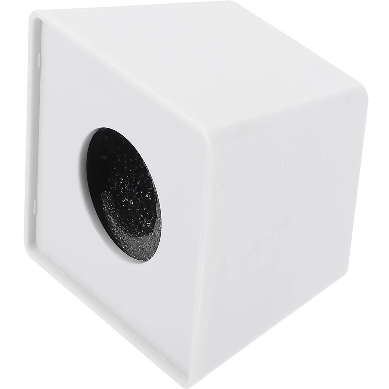 

Microphone Station Logo White Plastic Trapezoid Flag Small Size Lightweight Portable ABS Material Durable Professional