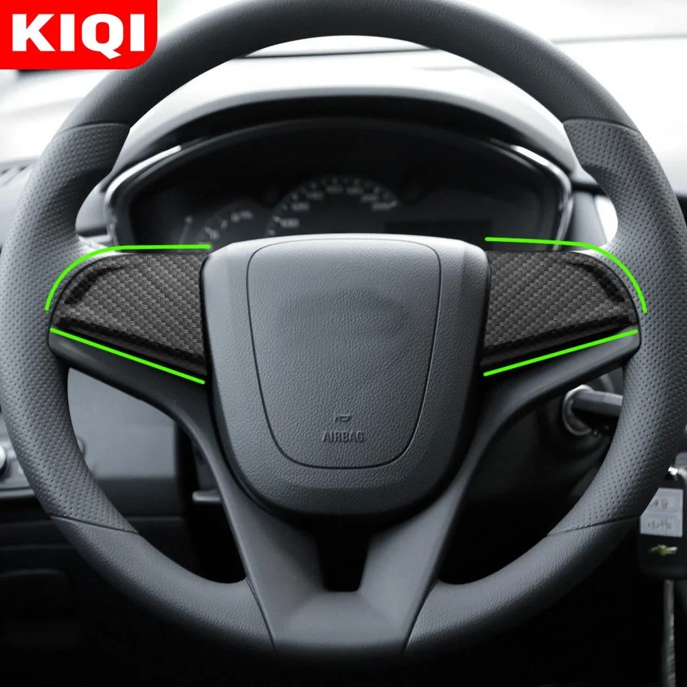 Car Chrome Steering Wheel Protective Cover Trim Car Sticker for Chevrolet Cruze Sedan Hatchback 2009 - 2015 Trax