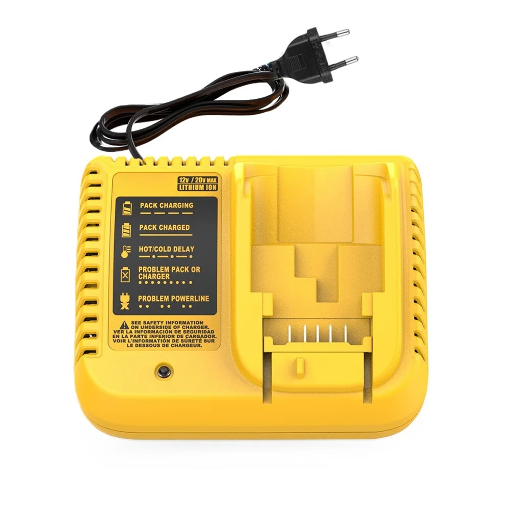 For DCB118 Battery Charger Replacement For 12-20V Battery For DCB120 For DCB200 Power Tool Fast Charger Batteries For DCB118