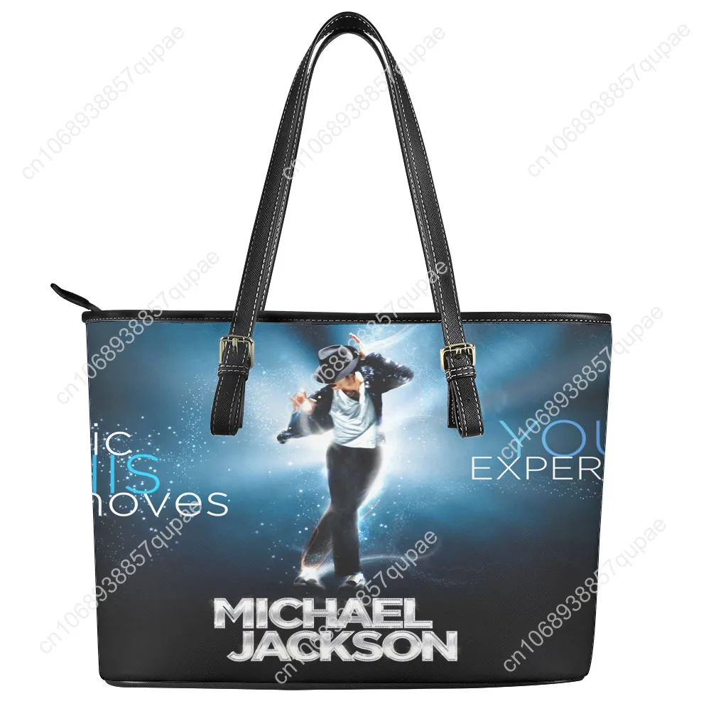 Michael Jackson Custom Handbag Womens Dance Moonwalk Personalized Tote Bag Shoulder Bag Business Leather Purse Travel Bag Gift - Image 2