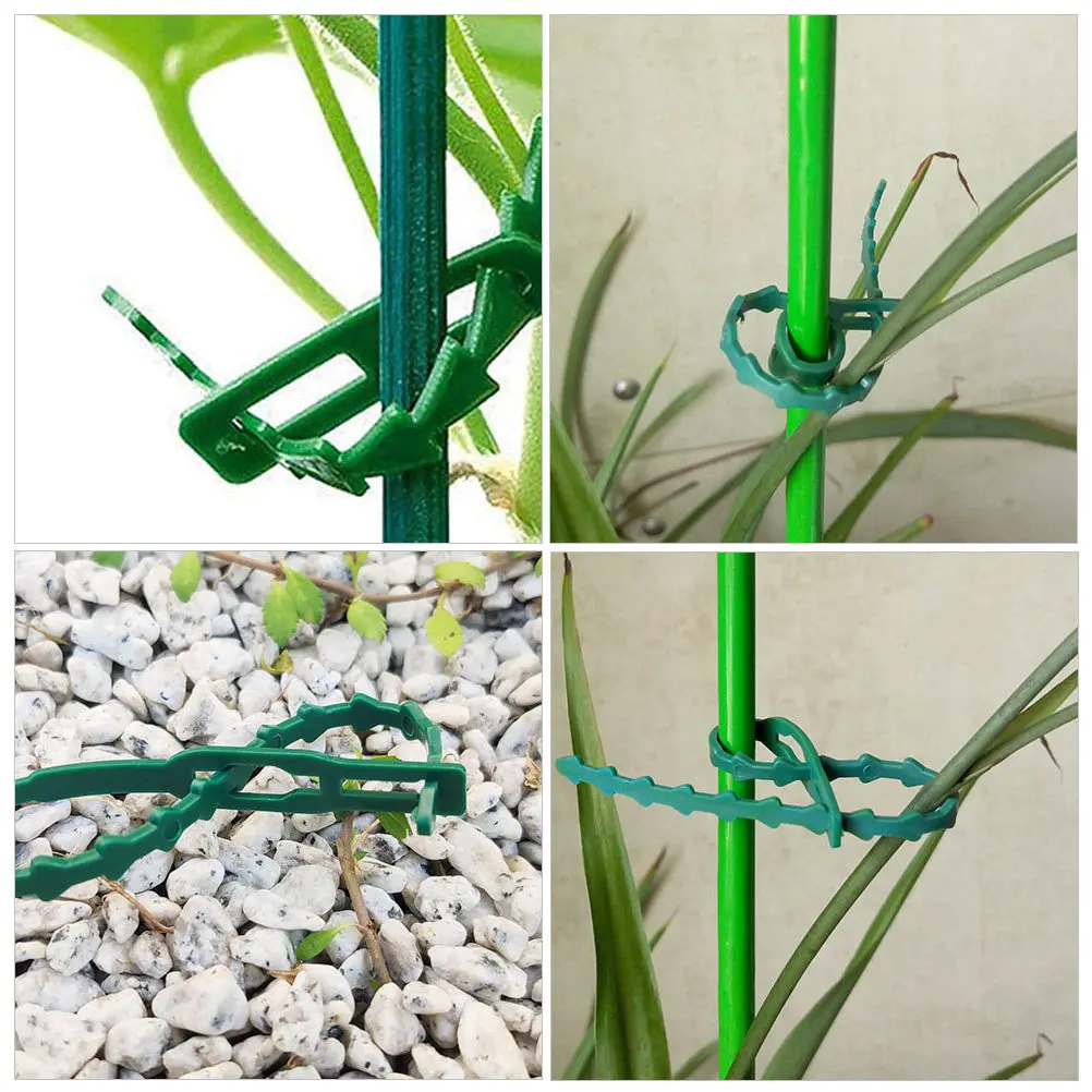 

120Pcs Gardening Tree Binding Ties Strong Flexible Plastic Straps for Green Plant Fixation Easy Install Reusable Garden Fixators