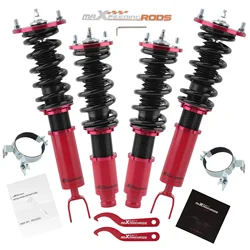 Maxpeedingrods 24 Way Adjustable Coilover Suspension Set For Honda Accord 90-97 Coilover Struts Shock Absorbers Suspension