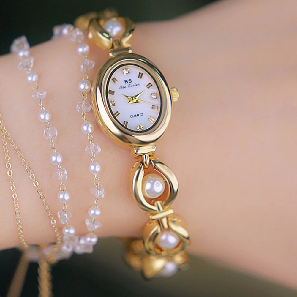 new-ladies's-wristwatch-women-alloy-luxury-pearl-inlaid-strap-women-watch-casual-quartz-bracelet-watch-clock-relogio-feminino