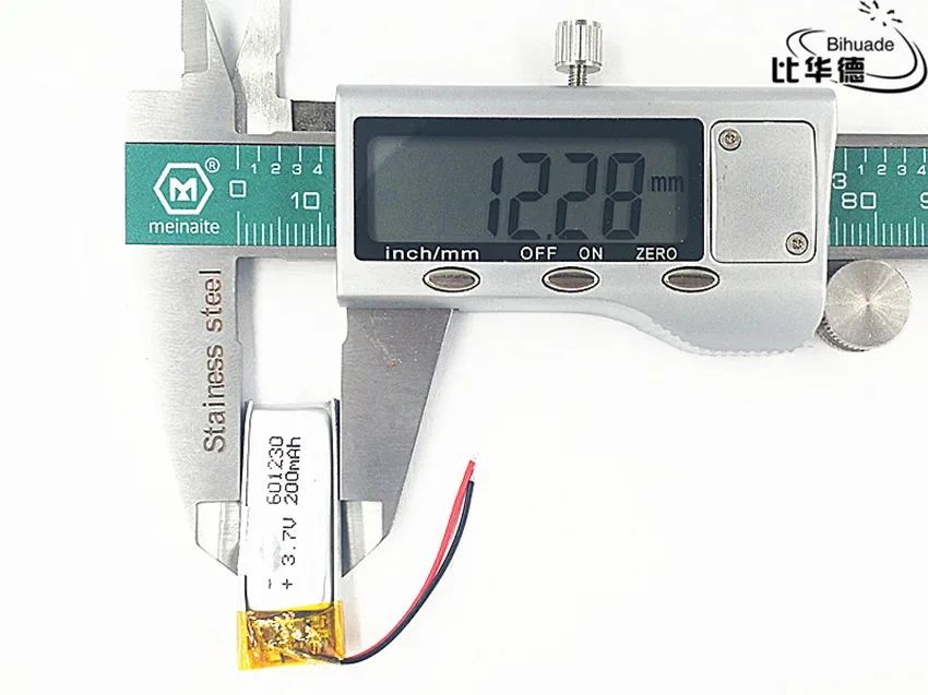 Good Qulity 3.7V,200mAH,601230 Polymer lithium ion / Li-ion battery for TOY,POWER BANK,GPS,mp3,mp4