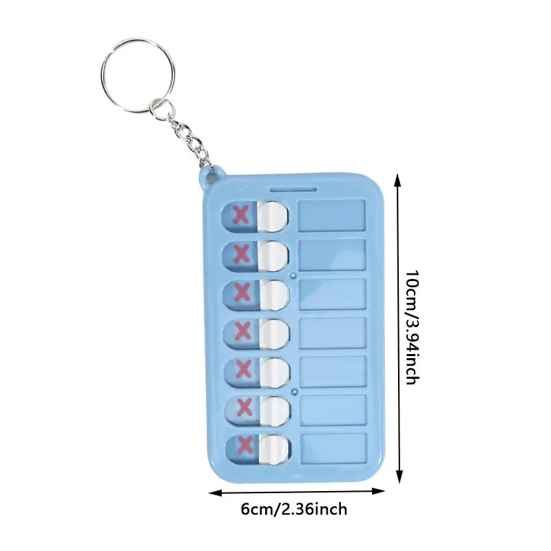 Practical Portable Daily Plan Board Home Chore Chart Keychain Schedule Keyring Key Chain Planner To Do List