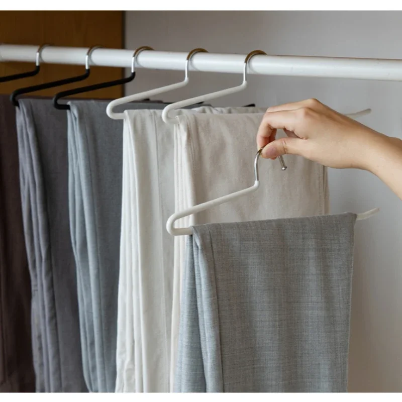 

Durable Pants Hanger Heavy-Duty Non-slip Hanger Goose Shaped Scarf Trouser Skirt Clothes Storage Holder Household Supply