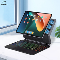 For Xiaomi Mi Pad 6 Pro Keyboard Case Magnetic Cover for Xiaomi Pad 5 Pro Tablet Case Magic Keyboard Cover with Backlit 11 Inch