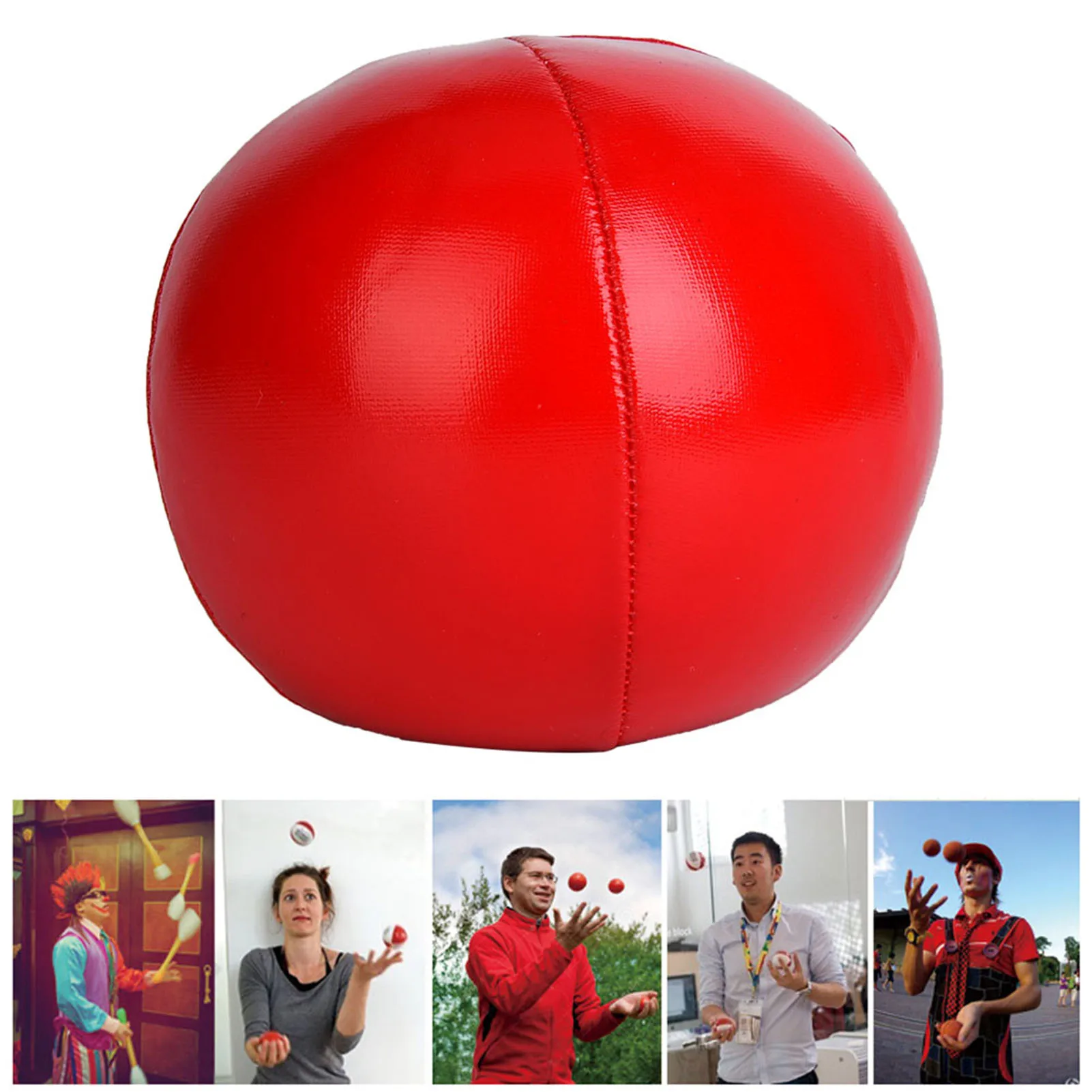 

ZK30 3 pcs PU Juggling Balls Clown Juggle Ball Set for Beginner&Professionals
