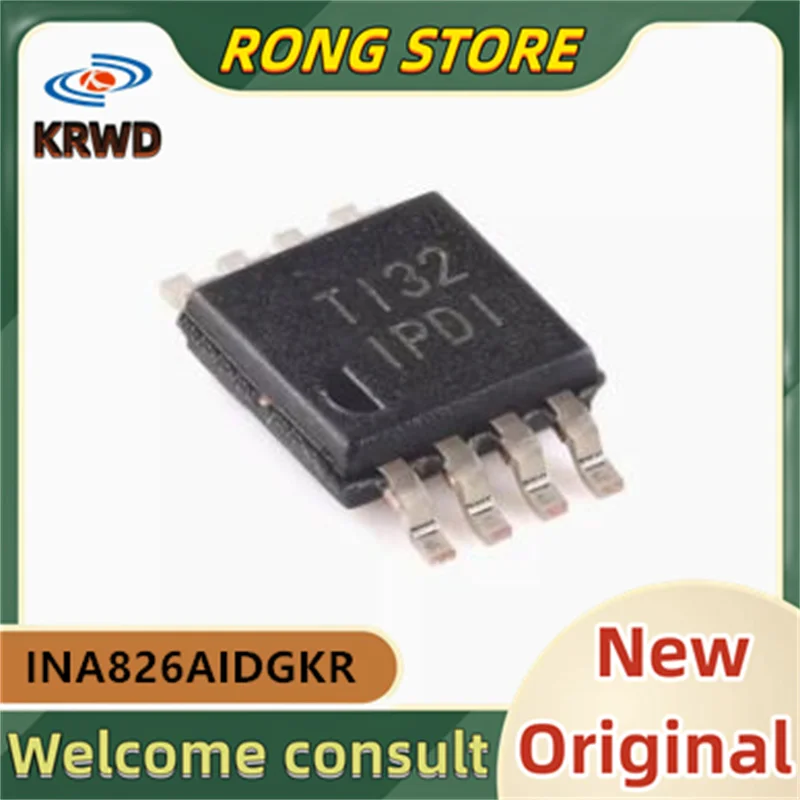 10pcs IPDI  INA826AI INA826AIDGKR SSOP-8  New and Original